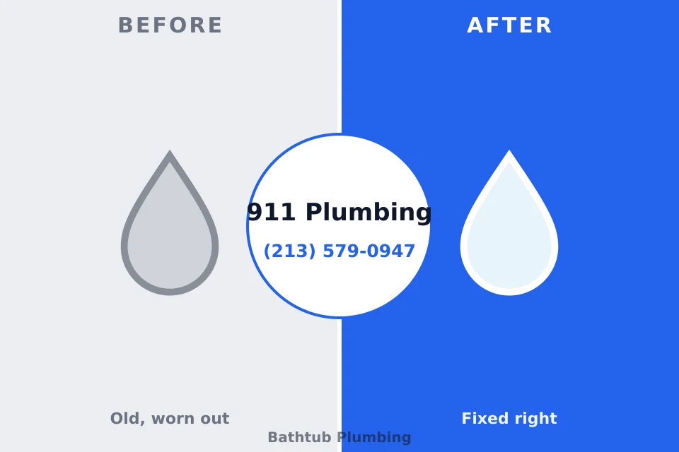 Before and after: plumbing repair Crystal Lakes, OH